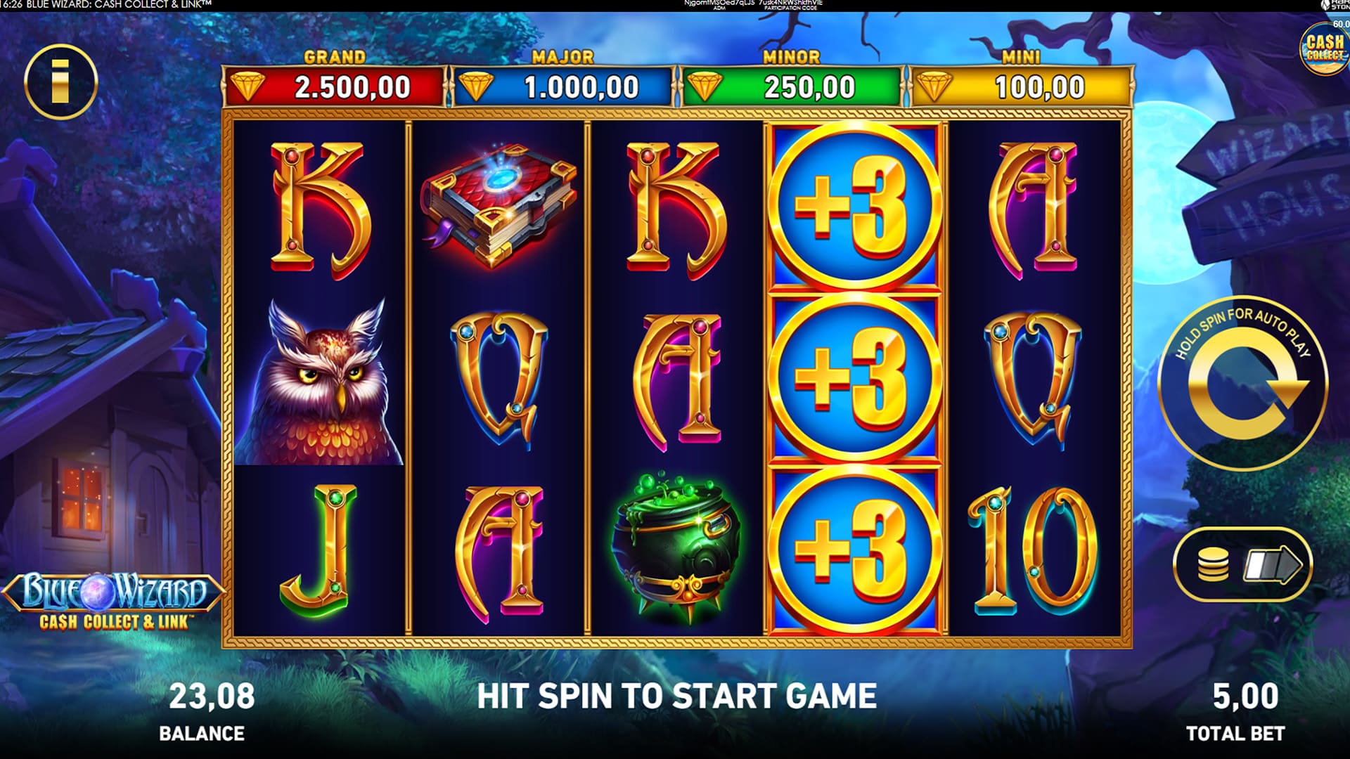 Blue Wizard: Cash Collect & Link